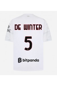 AC Milan Koni De Winter #5 Fotballdrakt Borte Klær 2026-27 Korte ermer